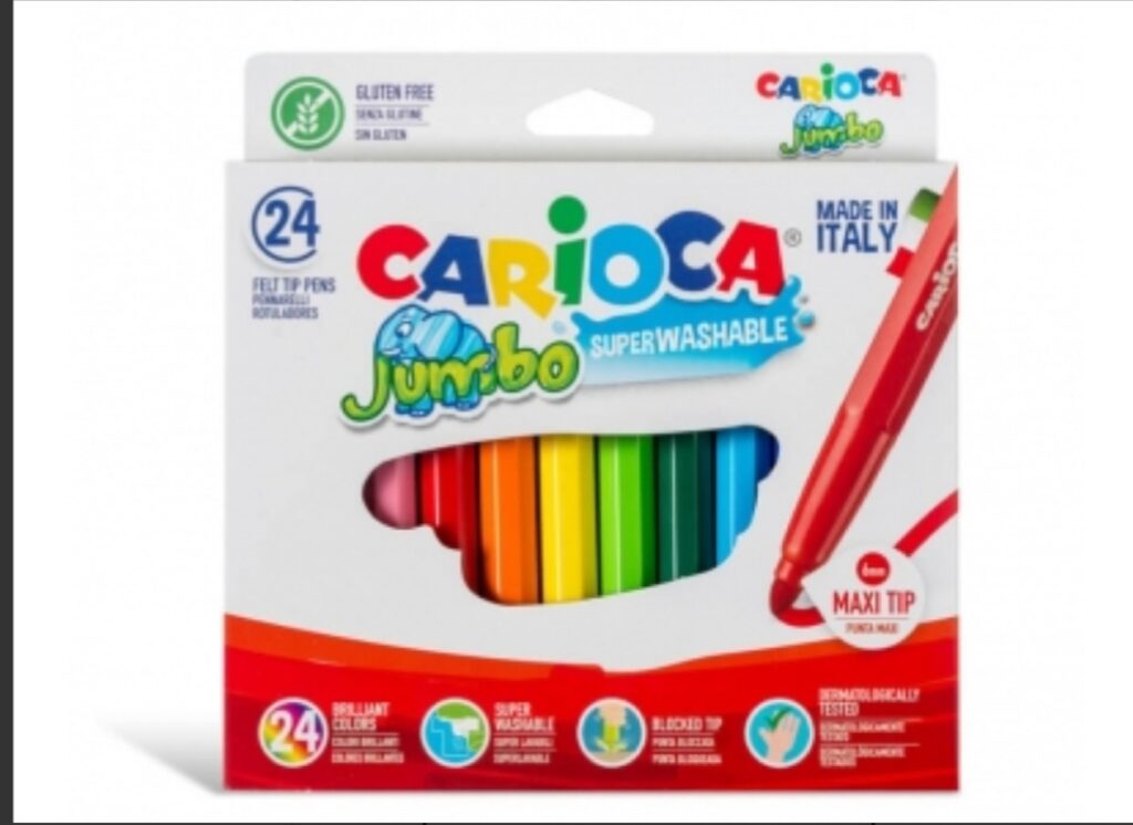 מארז 24 טושים צבעונים CARIOCA